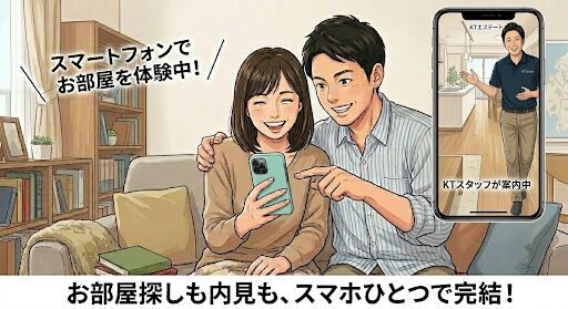 【自宅から1秒で相談！】仕事帰りや遠方からでも安心な「リモート相談・リモート内見」を体験してみませんか？